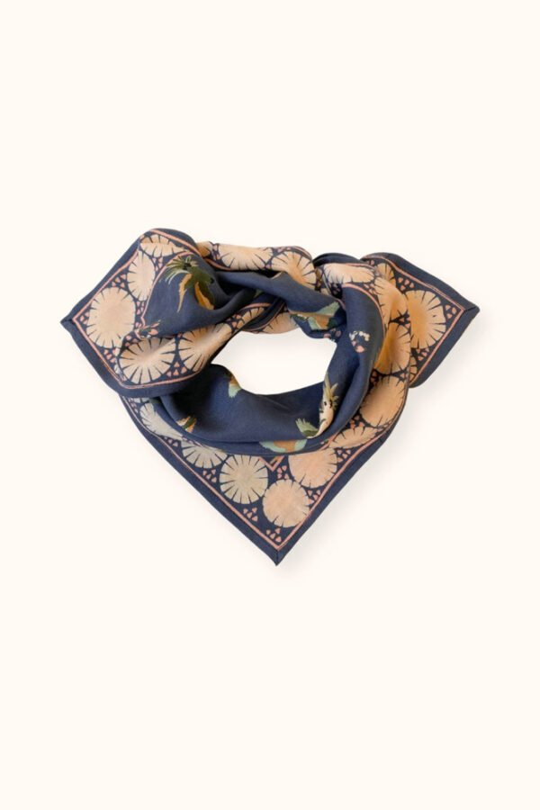 Petit foulard Manika 'Cerisier' Orage | APACHES COLLECTIONS