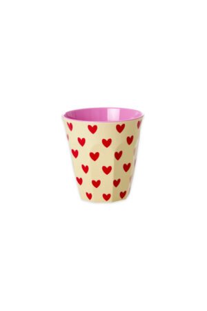 Gobelet 'Darling Hearts' Crème | RICE