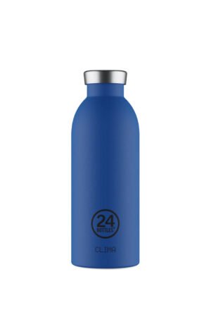 Gourde isotherme Clima en inox 'Gold blue' | 24 BOTTLES