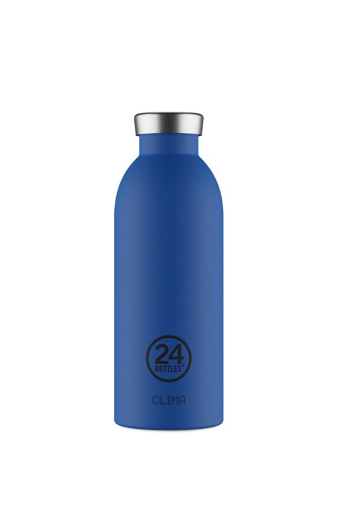 Gourde isotherme Clima en inox 'Gold blue' | 24 BOTTLES