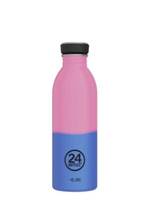 Gourde Urban en inox 'Reactive Pink Blue' | 24 BOTTLES