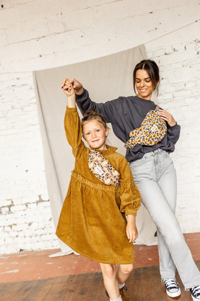 Mini sac banane 'Kela' Éventail Blush | APACHES COLLECTIONS