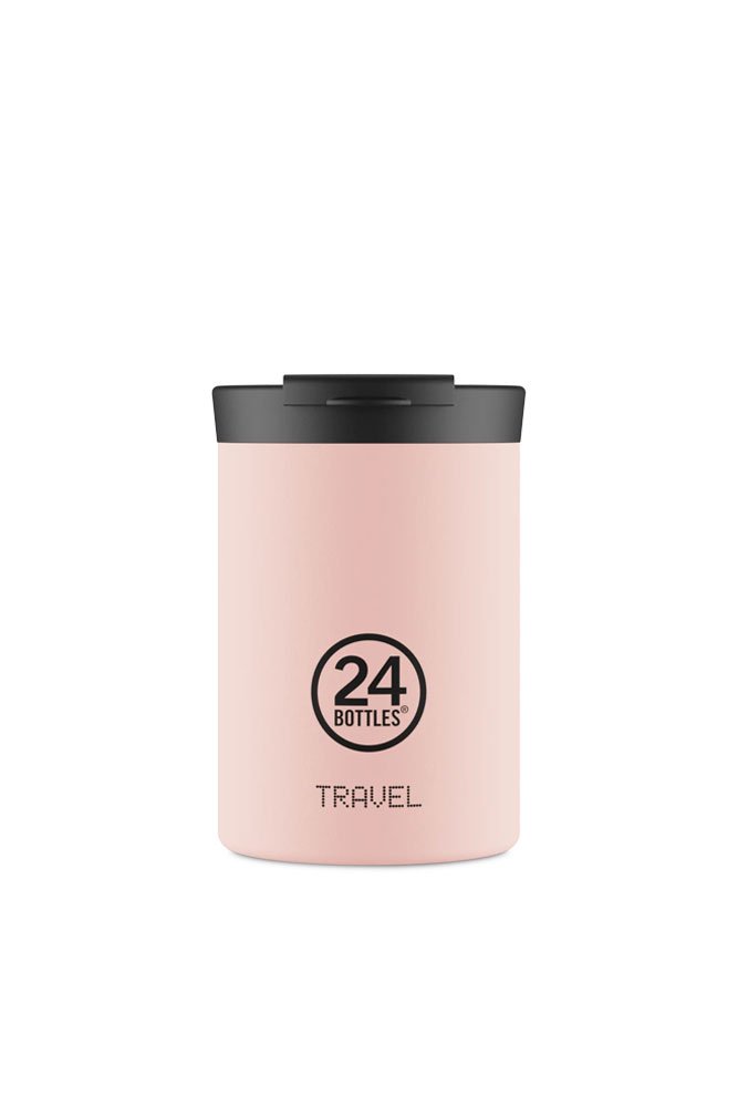 Mug isotherme Travel Tumbler en inox 'Dusty pink' | 24 Bottles