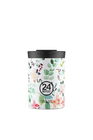 Mug isotherme Travel Tumbler en inox 'Little buds' | 24 Bottles