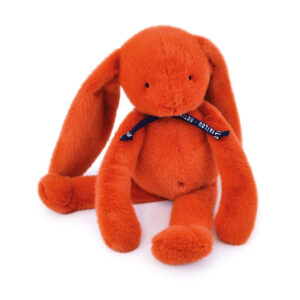 Peluche Lapin 'Méloé' Orange Potiron | MAÏLOU TRADITION