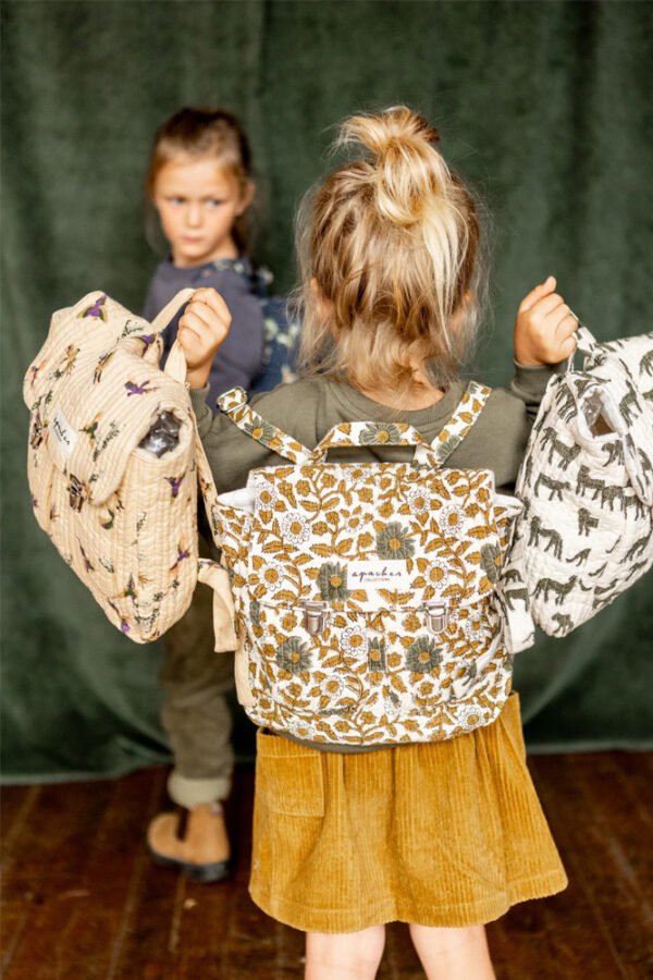 Sac à dos 'Suji' Cerisier Kaki | APACHES COLLECTIONS