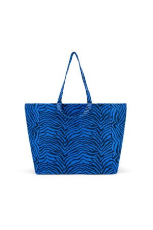 Sac cabas 'Elisa' Zebrou Greek Blue | ROSE IN APRIL