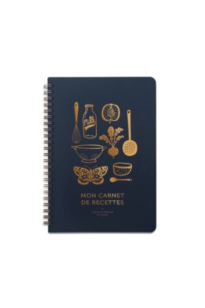 Cahier de recettes 'En cuisine' Bleu marine | LES ÉDITIONS DU PAON