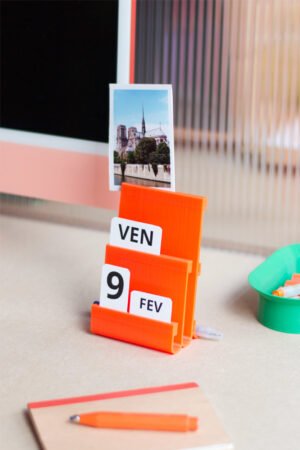 Calendrier 'Joe' Orange | WARREN & LAETITIA