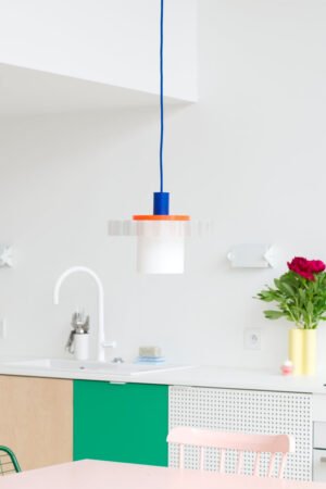 Lampe 'Gigi' n°1 Câble Bleu | WARREN & LAETITIA