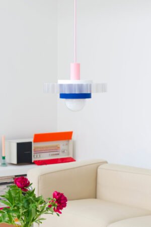Lampe 'Gigi' n°3 Câble Rose | WARREN & LAETITIA