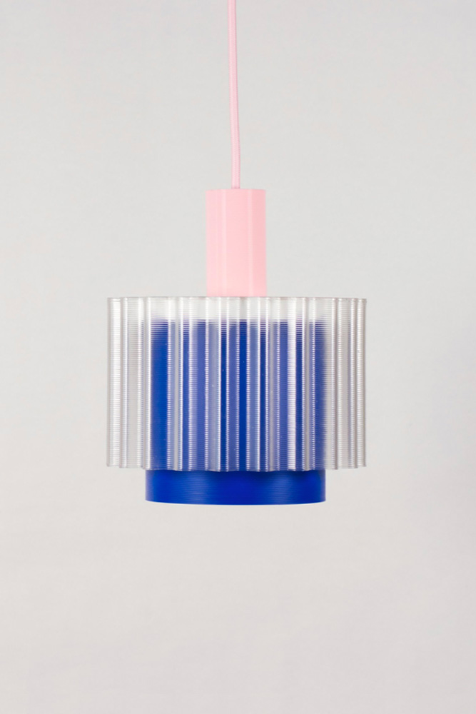 Lampe 'Gigi' n°4 Câble Rose | WARREN & LAETITIA