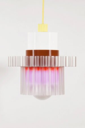Lampe 'Gigi' n°5 Câble Jaune Pastel | WARREN & LAETITIA