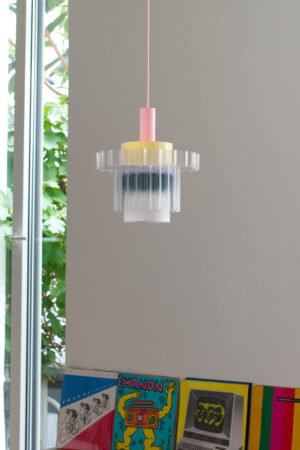 Lampe 'Gigi' n°5 Câble Rose | WARREN & LAETITIA