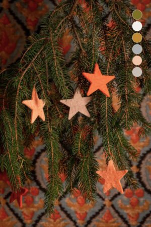 Set de 6 étoiles de fête en laine | MUSKHANE