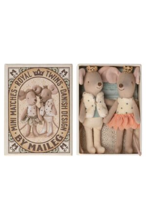 Souris Bébés Jumeaux Royaux dans leur boîte | MAILEG
