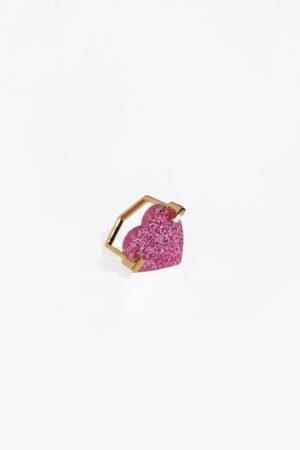 Bague 'Love sur toi' Rose pailleté | HELMUT PARIS