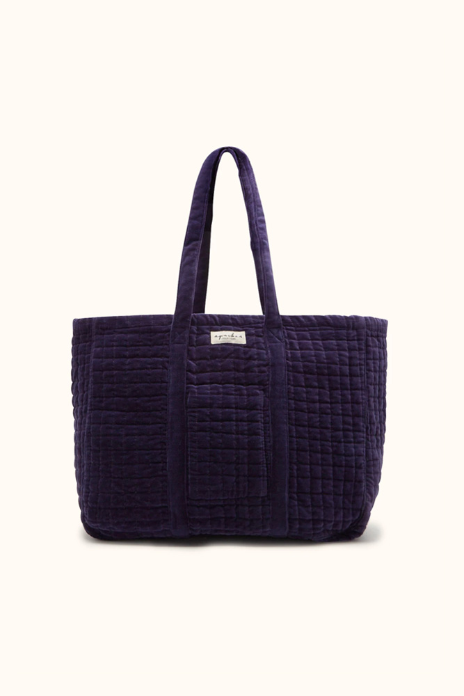 Sac cabas 'Samba' Velours Éclipse | APACHES COLLECTIONS