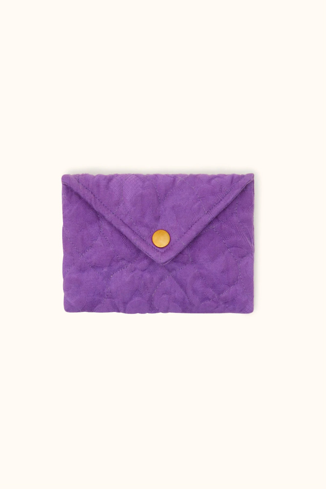 Petite enveloppe 'Ravi' Damassé Dahlia | APACHES COLLECTIONS