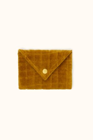 Petite enveloppe 'Ravi' Velours Tapenade | APACHES COLLECTIONS