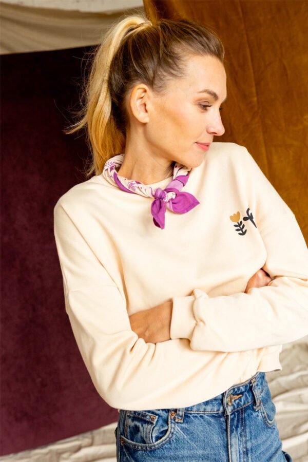 Petit foulard Manika 'Karma' Macadamia | APACHES COLLECTIONS
