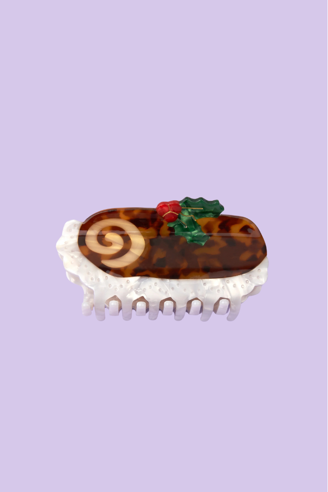 Pince à cheveux Bûche de Noël | COUCOU SUZETTE