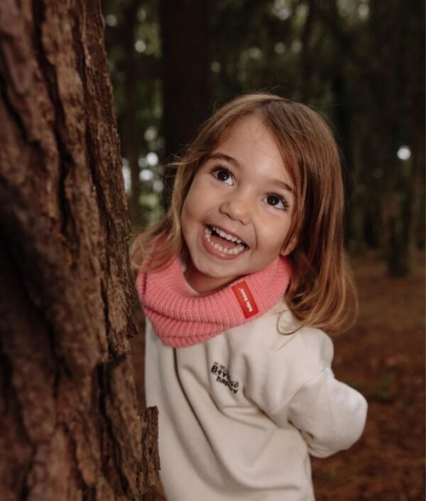 Snood Enfants 'Cocoon' Pink | HELLO HOSSY