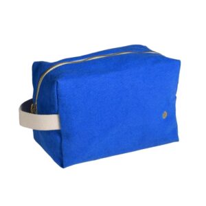 Trousse de toilette Cube 'Bleu mécano' GM | LA CERISE SUR LE GÂTEAU