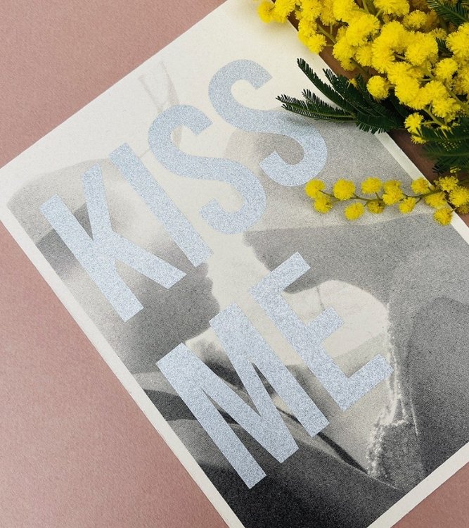 Affiche 'Kiss me' | CARTE KENCRE