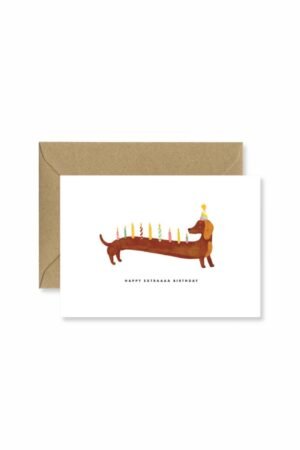 Carte 'Dachshunds Extra Birthday' | ALL THE WAYS TO SAY