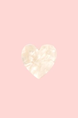 Pince à cheveux Coeur Blanc | COUCOU SUZETTE