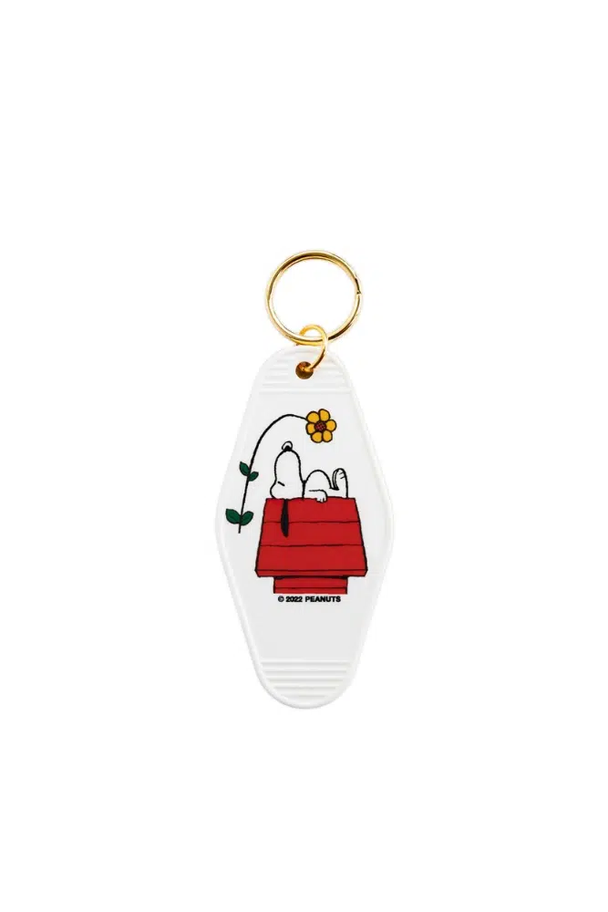 Porte-clés Snoopy 'Doghouse Flower' | PEANUTS X THREE POTATO FOUR