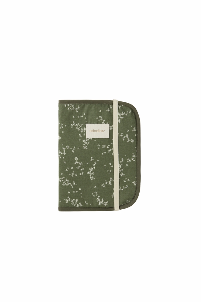 Protège-carnet de santé 'Stories' A5 Green Jasmine | NOBODINOZ