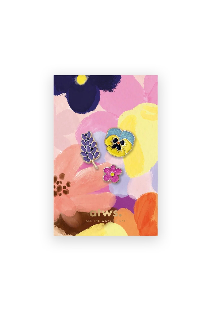 Set de 3 pin's 'Flowers XL' | ALL THE WAYS TO SAY