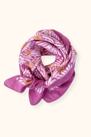 Foulard Lalavida 'Marguerite' Fuchsia | APACHES COLLECTIONS