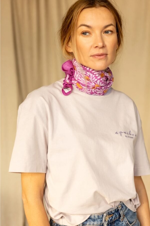 Foulard Lalavida 'Marguerite' Fuchsia | APACHES COLLECTIONS