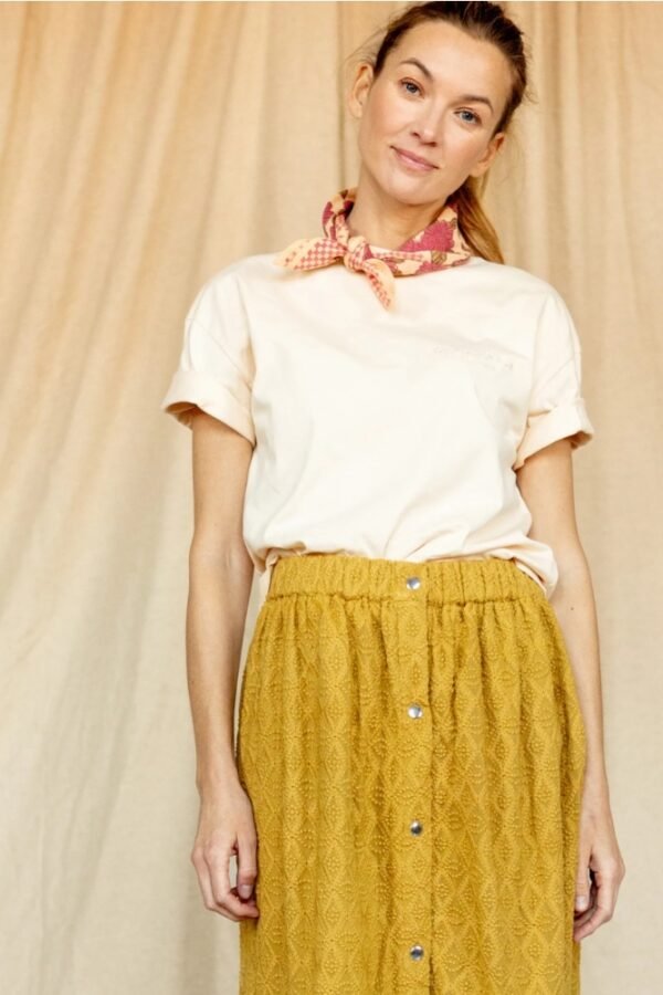 Petit foulard Manika 'Bloom' Macadamia | APACHES COLLECTIONS