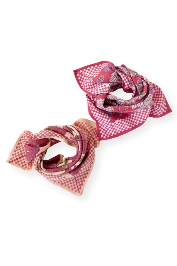 Petit foulard Manika 'Bloom' Macadamia | APACHES COLLECTIONS