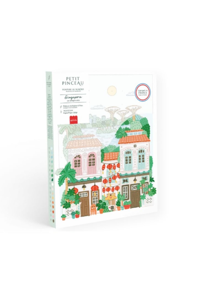 Kit peinture au numéro Petit Pinceau 'Singapore' | LA PETITE ÉPICERIE