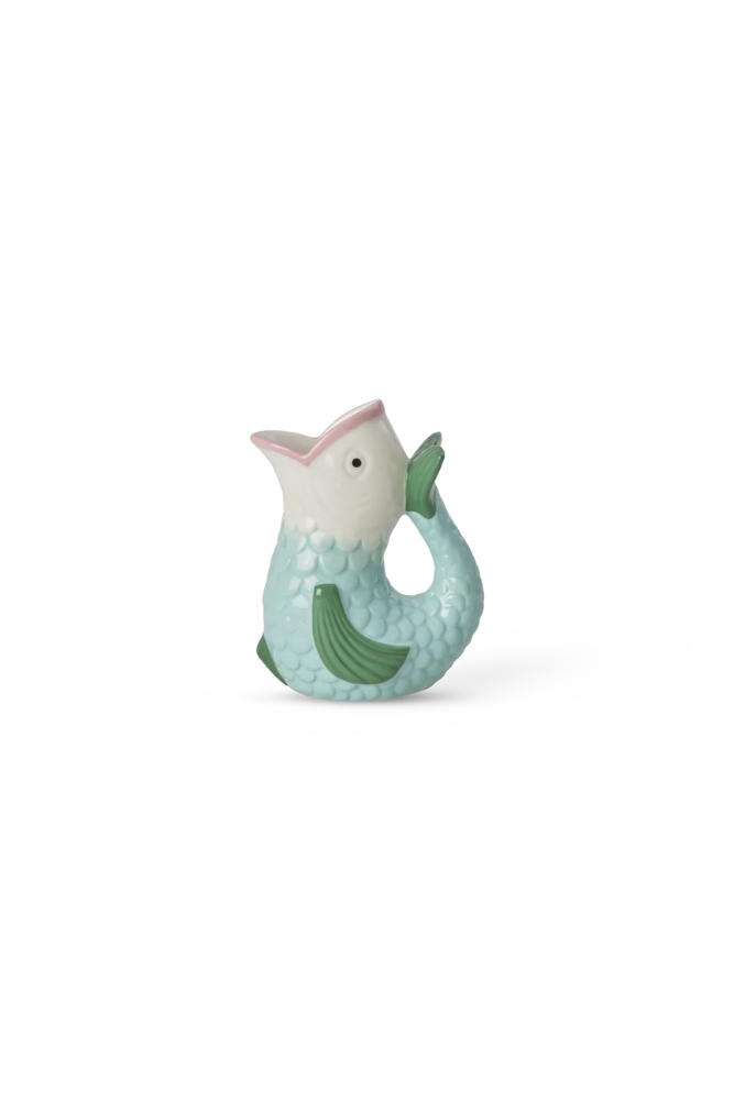 Petit vase Poisson en céramique Menthe | RICE