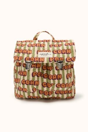 Sac à dos 'Suji' Pop Corn Olive | APACHES COLLECTIONS