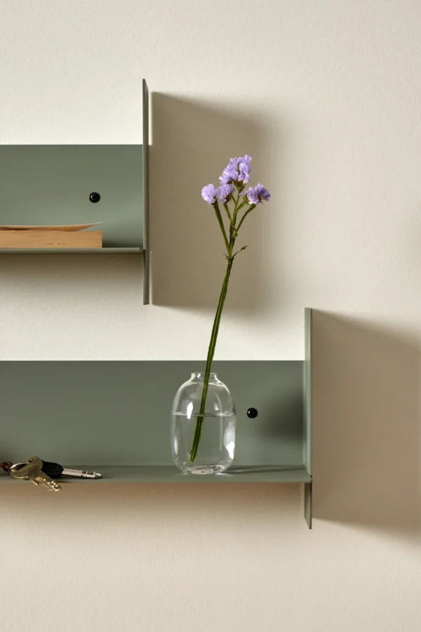 Étagère murale PLI en acier Gris eucalyptus | TIPTOE