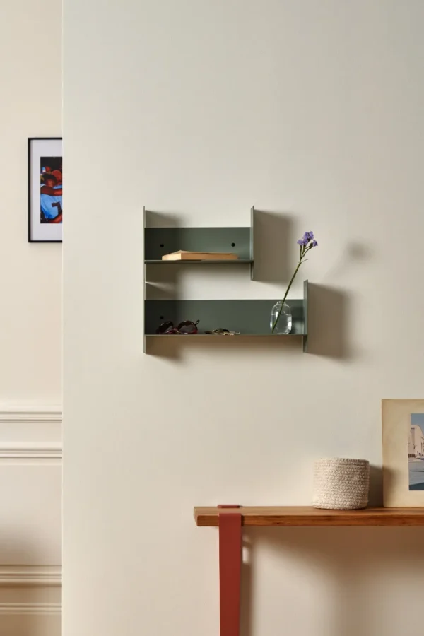 Étagère murale PLI en acier Gris eucalyptus | TIPTOE