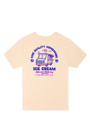Tee-Shirt 'Ice Cream' Apricot | KULTE