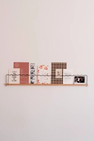 Étagère Super-Poses Onde Rouge Noir GM | GLLU