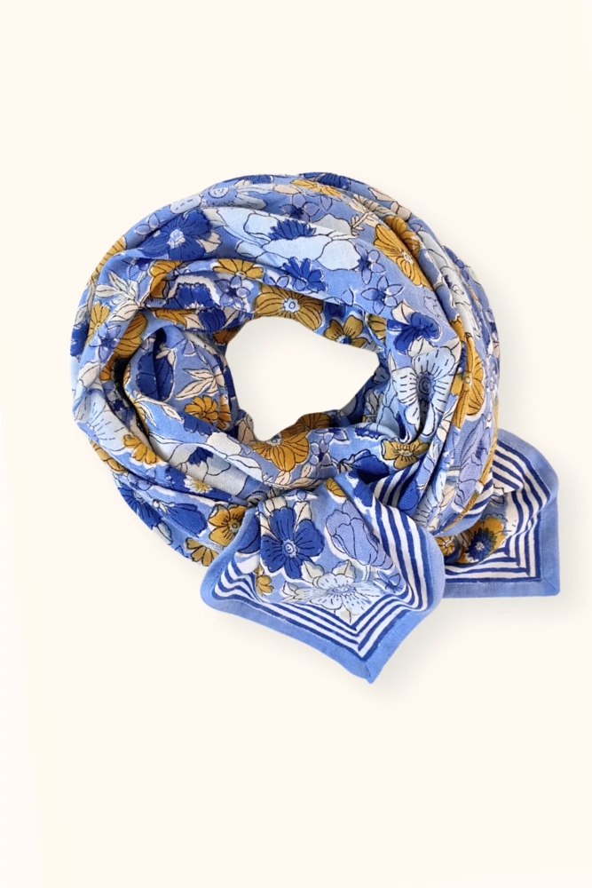 Foulard Latika 'Joy' Océan | APACHES COLLECTIONS