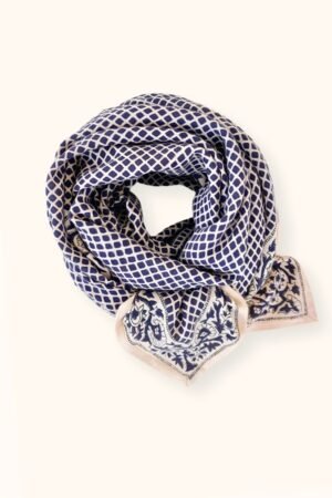 Foulard Latika 'Mosaïc' Graphite | APACHES COLLECTIONS