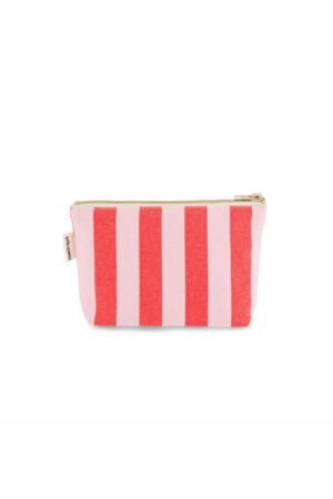Pochette 'Sofia' Rayures Candy pink / Rouge | ROSE IN APRIL