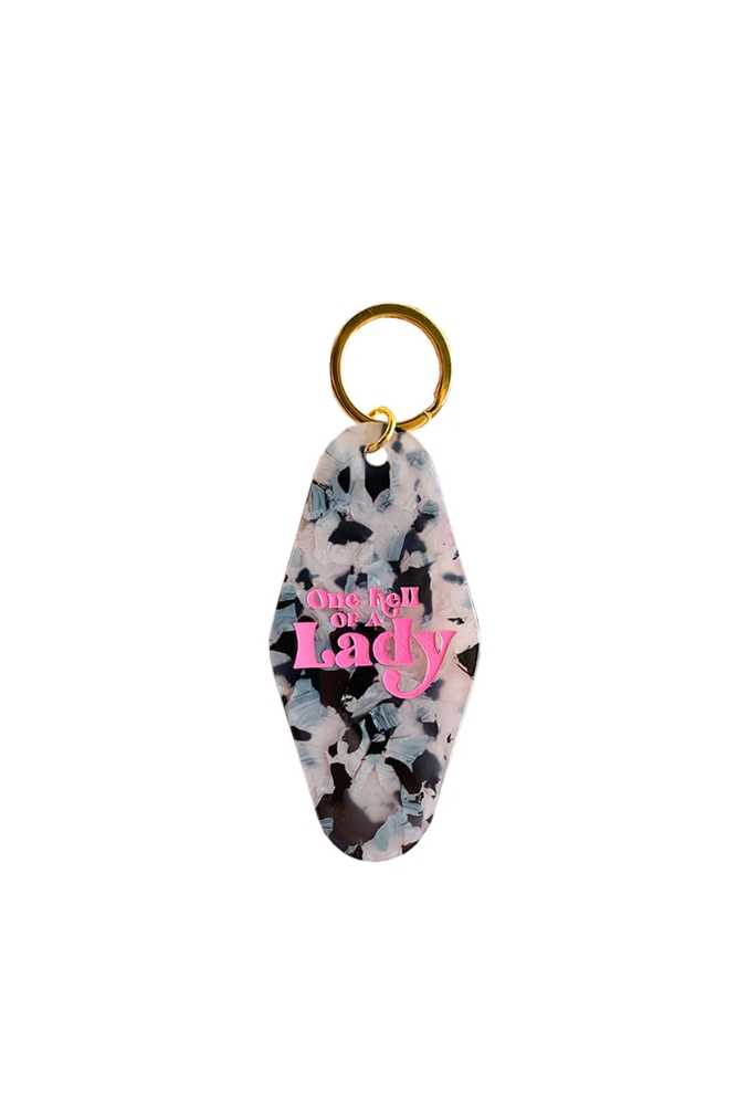 Porte-clés 'One Hell of A Lady' | GOLDEN GEMS