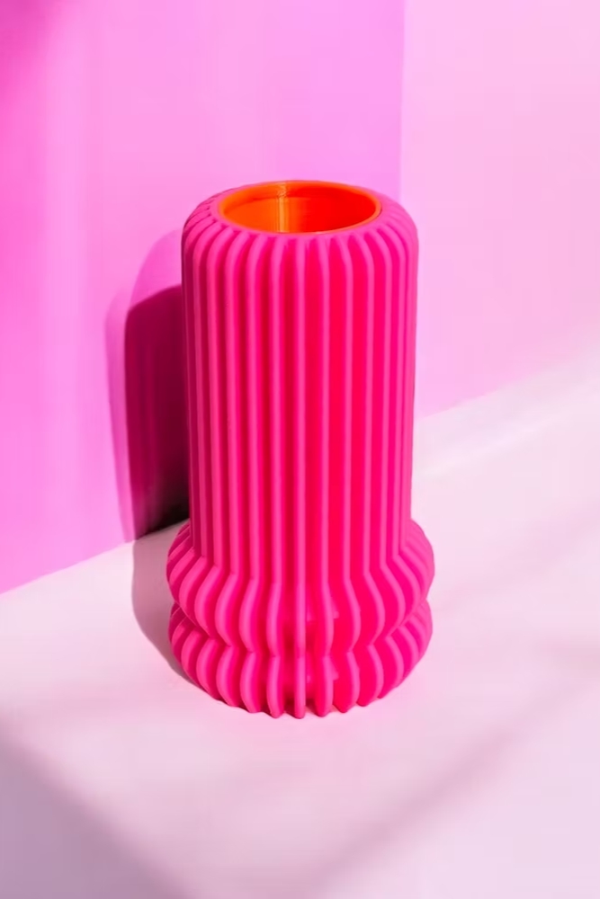 Vase 'Whimsy' GM Neon Pink | PINK STORIES